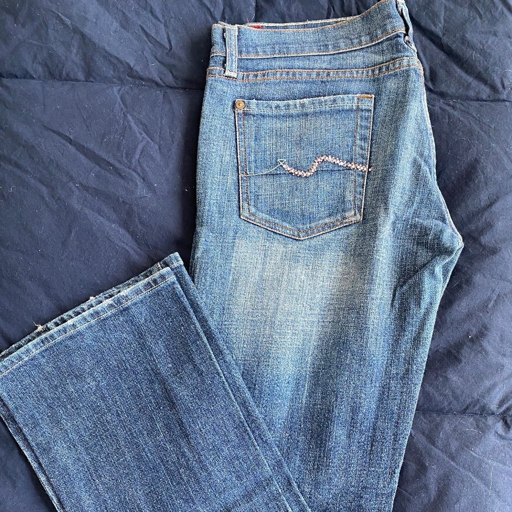 Seven For All Mankind Jeans Pink Sparkle - SZ 30